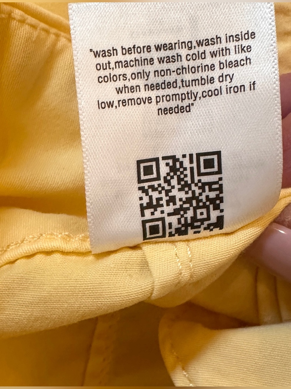 NWOT Sz 2 LC Lauren Conrad Butter Yellow Wide-Leg Cotton Pants - Picture 7 of 7